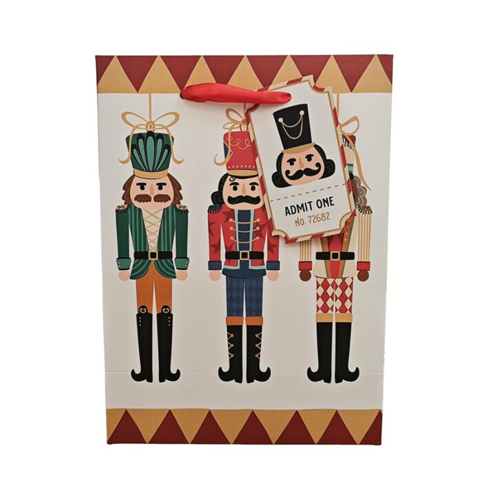 Christmas Nutcracker Gift Bag Medium