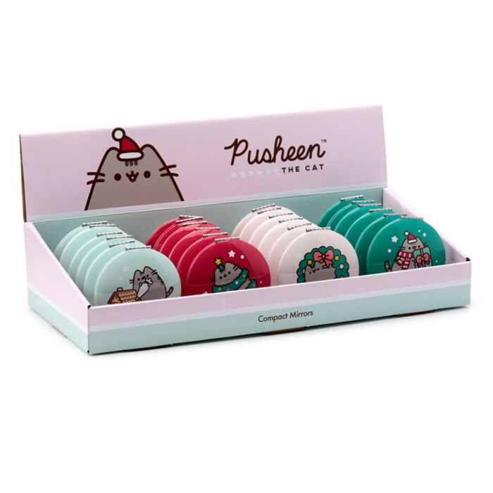 Christmas Pusheen the Cat Compact Mirror