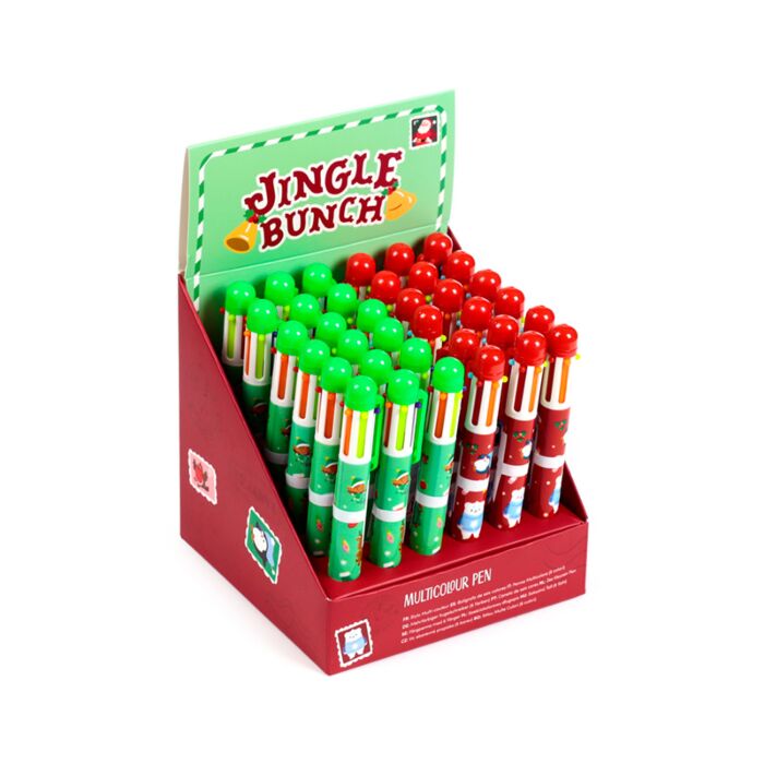 Jingle Bunch Christmas Multi Colour Pen (6 Colours)