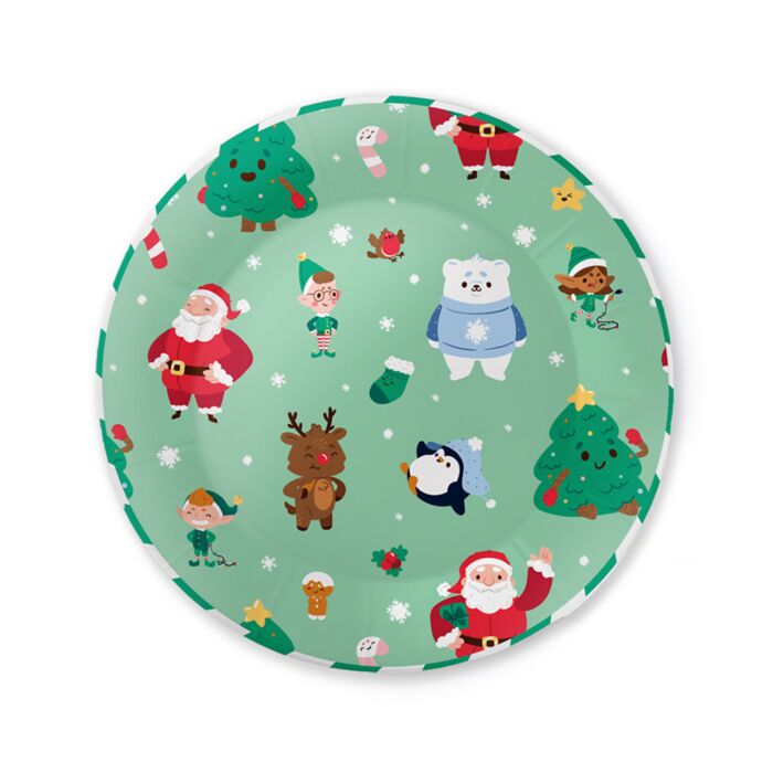 Jingle Bunch Christmas Set of 10 Paper Plates