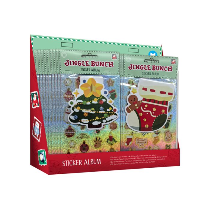 Christmas Jingle Bunch Shaped Sticker Book & Sticker Sheets