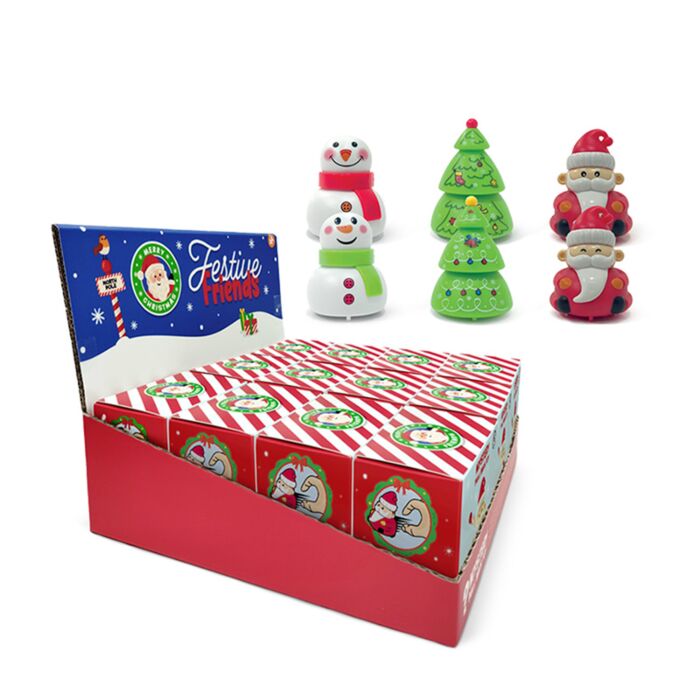 Mystery Festive Friends Christmas Pull Back Toy Blind Box