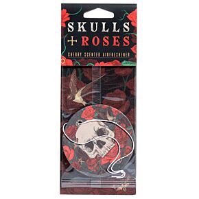 Raspberry Skulls and Roses Air Freshener Raspberry Skulls and Roses Air Freshener