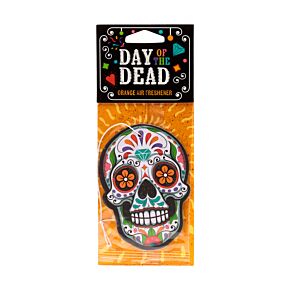 Orange Day of the Dead Air Freshener Orange Day of the Dead Air Freshener