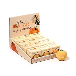 Autumn Harvest Pumpkin Shaped Bath Bomb in Gift Box Autumn Harvest Pumpkin Shaped Bath Bomb in Gift Box