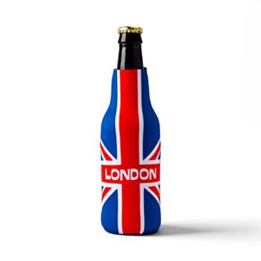 Union Jack London Souvenir Neoprene Bottle Cooler Sleeve