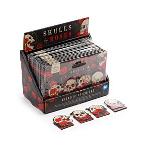 Skulls & Roses Magnetic Bookmark Set