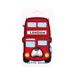 London Souvenir Red London Bus PVC Bottle Opener