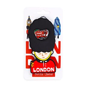 London Guardsman Magnetic PVC Bottle Opener