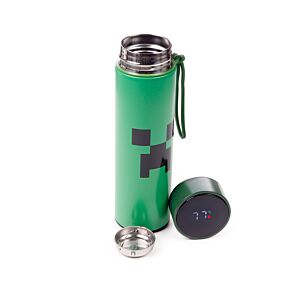 Minecraft Creeper Hot & Cold Digital Thermometer Bottle
