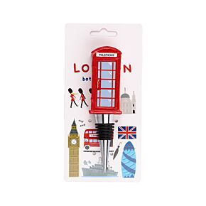 London Icons Red Telephone Box Bottle Stopper London Icons Red Telephone Box Bottle Stopper