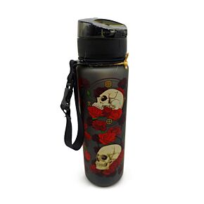Skulls & Roses Pop Top 600ml Shatterproof Bottle Skulls & Roses Pop Top 600ml Shatterproof Bottle
