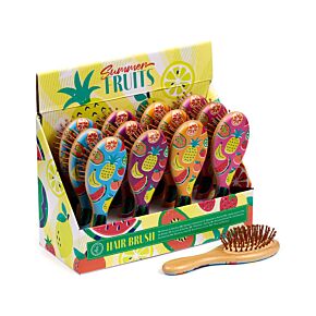 Summer Fruits Bamboo Hair Brush