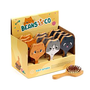 Beans & Co Cats Bamboo Hair Brush Beans & Co Cats Bamboo Hair Brush