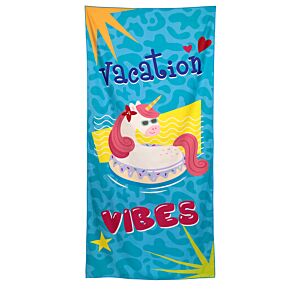 Vacation Vibes Unicorn Microfibre Beach Towel Vacation Vibes Unicorn Microfibre Beach Towel