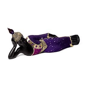 Purple & Black Thai Buddha Reclining