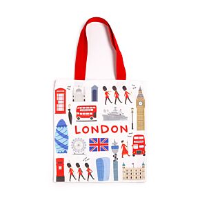 London Souvenir Reusable Tote Bag London Souvenir Reusable Tote Bag