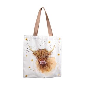 Jan Pashley Highland Coo Cow Reusable Tote Bag