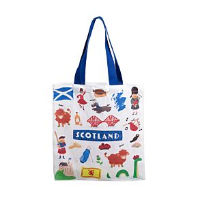 Scotland Souvenir Reusable Tote Bag