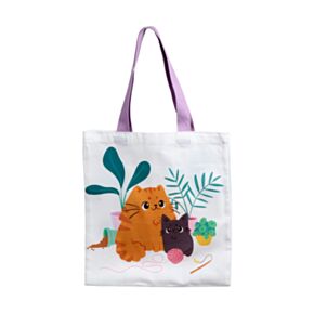 Beans & Co Cats Reusable Tote Bag