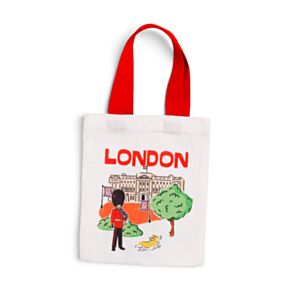 London Souvenir Big Ben & Buckingham Palace Reusable Small Tote Bag