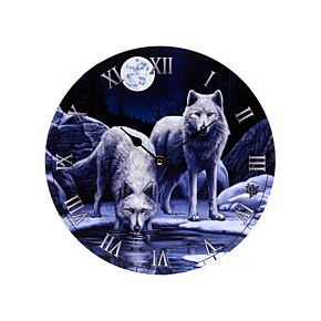 Lisa Parker Warriors of Winter Wolf Picture Clock