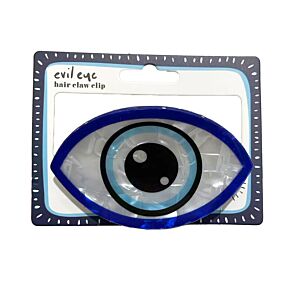 Evil Eye Oval Hair Claw Clip