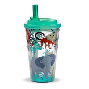 Shatterproof Zooniverse Double Walled Cup & Straw Shatterproof Zooniverse Double Walled Cup & Straw