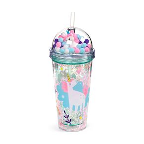 Unicorn Magic Double Walled Cup & Straw with Charms Unicorn Magic Double Walled Cup & Straw with Charms