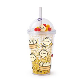 Foodiemals Bao House Bao Bun Double Walled Cup & Straw with Charms
