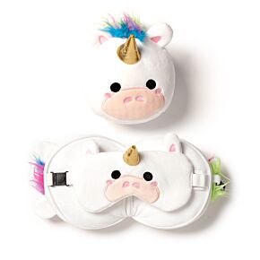 Relaxeazzz Unicorn Plush Travel Pillow & Eye Mask Relaxeazzz Unicorn Plush Travel Pillow & Eye Mask