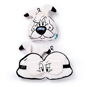 Relaxeazzz Idefix (Dogmatix) Asterix Plush Travel Pillow & Eye Mask