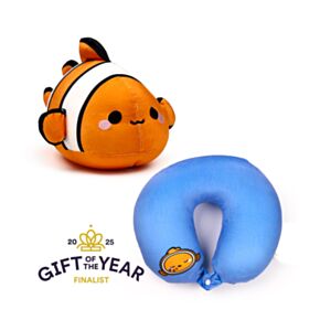 Swapseazzz Adoramals Ocean Clownfish 2-in-1 Plush Travel Pillow & Toy