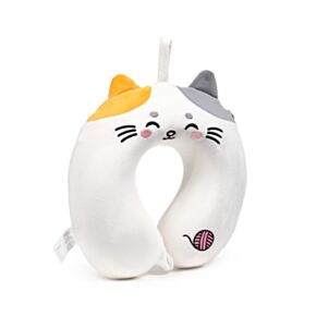 Relaxeazzz Lola the Cat Adoramals Plush Memory Foam Travel Pillow