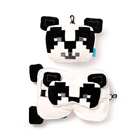 Relaxeazzz Minecraft Panda Shaped Plush Travel Pillow & Eye Mask Relaxeazzz Minecraft Panda Shaped Plush Travel Pillow & Eye Mask