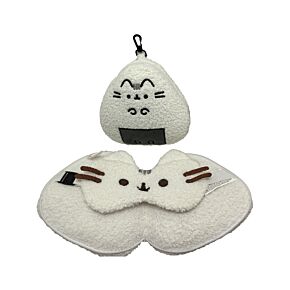 Relaxeazzz Pusheen Cat Sushi Club Shaped Travel Pillow & Eye Mask Relaxeazzz Pusheen Cat Sushi Club Shaped Travel Pillow & Eye Mask
