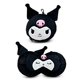 Relaxeazzz Kuromi Hello Kitty Rabbit Plush Travel Pillow & Eye Mask