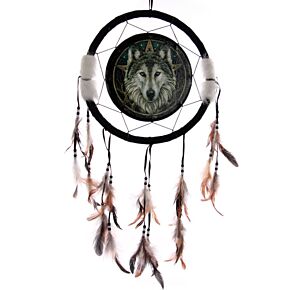 Lisa Parker Wolf Head Dreamcatcher 33cm