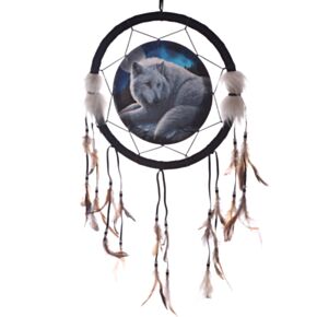 Lisa Parker Guardian of the North Wolf Dreamcatcher 33cm