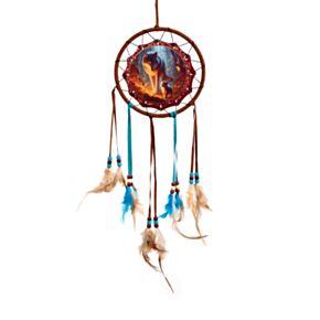 Fairy Dream Wolf & Cub Dreamcatcher 16cm