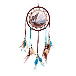 Mountain Wolf Dreamcatcher 16cm