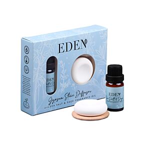 Eden Sea Salt & Sage Gypsum Stone Diffuser & Fragrance Oil Set Eden Sea Salt & Sage Gypsum Stone Diffuser & Fragrance Oil Set