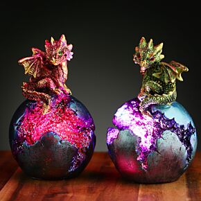 Baby Dragon LED Geode Dragon Egg