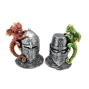 Elements Baby Dragon on Knights Helmet