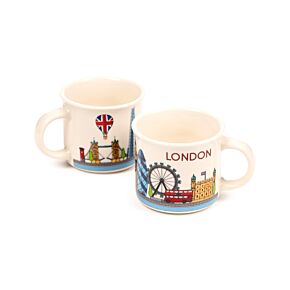 London Icons London Skyline Set of 2 Porcelain Espresso Cups London Icons London Skyline Set of 2 Porcelain Espresso Cups