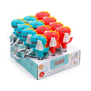 Dinosaur Handheld Hand-Operated Fan with Bubbles