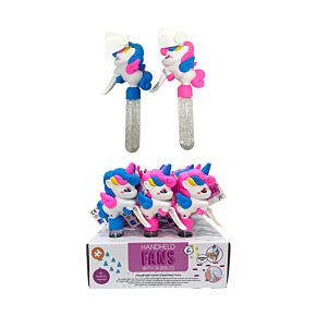 Unicorn Magic Handheld Hand-Operated Fan with Bubbles Unicorn Magic Handheld Hand-Operated Fan with Bubbles