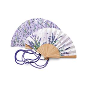 Lavender Folding Hand Fan