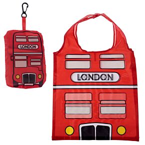 Foldable Reusable Shopping Bag London Icons Red Routemaster Bus Foldable Reusable Shopping Bag London Icons Red Routemaster Bus