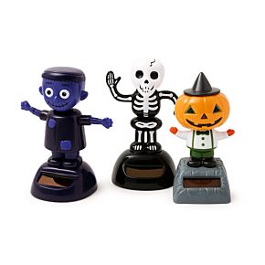 Spooky Frankenstein, Skeleton & Pumpkin Head Solar Pal